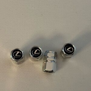 Lexus Valve Stem Caps in Silver Set of 4 NWT